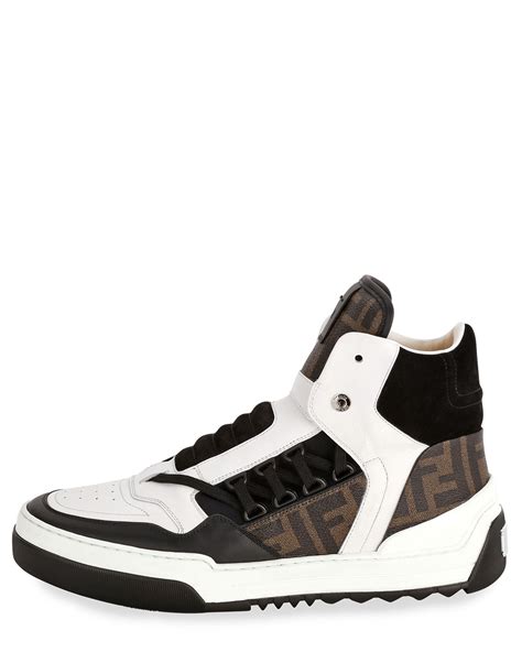 fendi mens trainer|saks fendi high top sneakers.